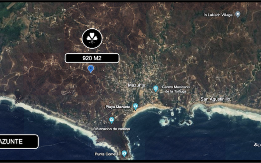 Terreno en venta Mazunte 920m2