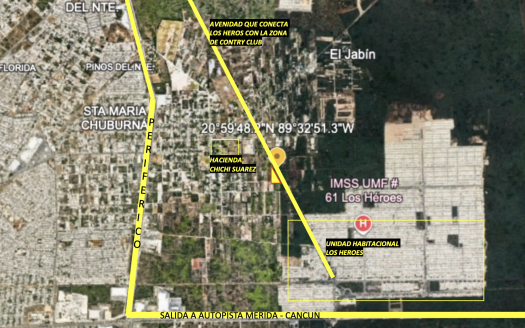 Terreno en venta Merida 4,000m2